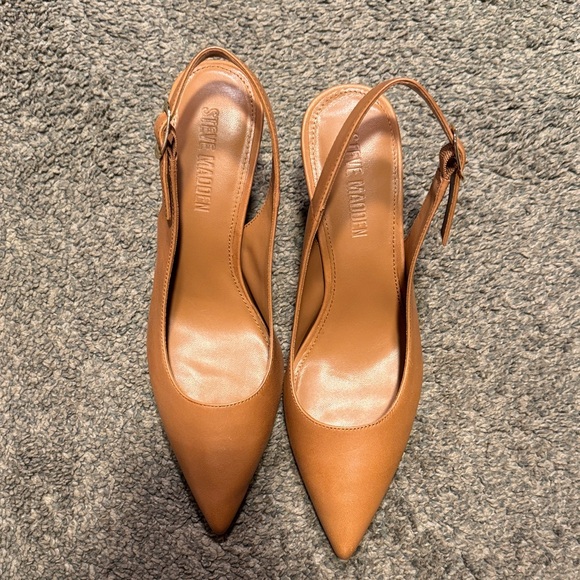 Steve Madden Elodine Tan Leather heels 7.5 - Picture 5 of 9